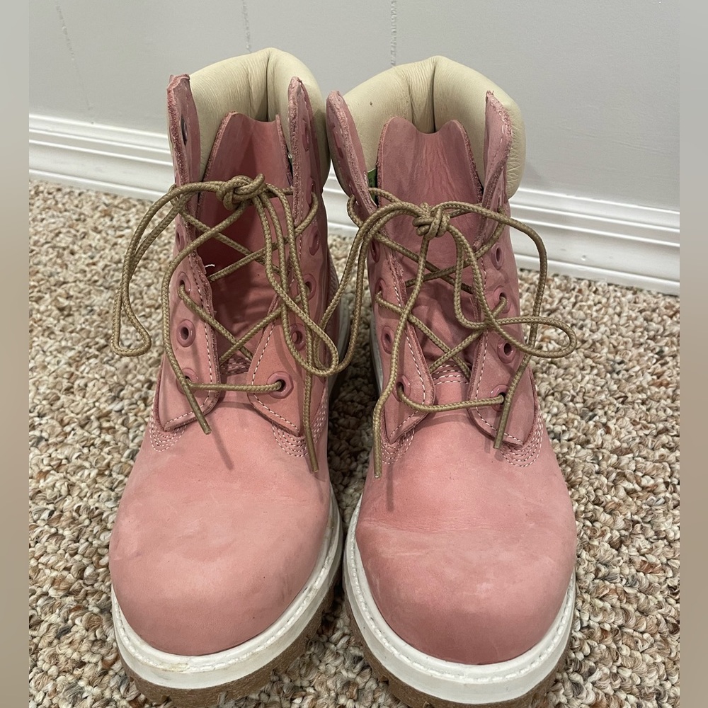 Women’s Dusty Pink Timberland Boots